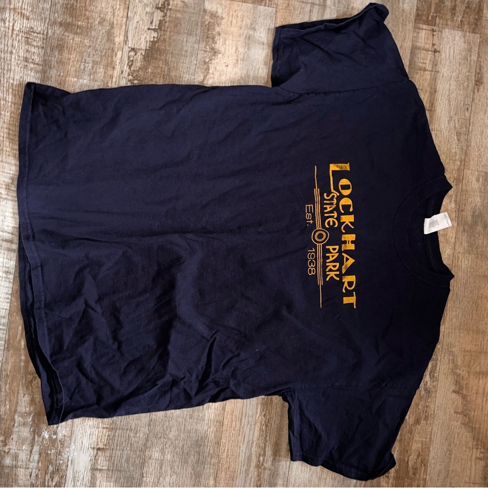 Lockhart state Park navy blue T-shirt, extra large
